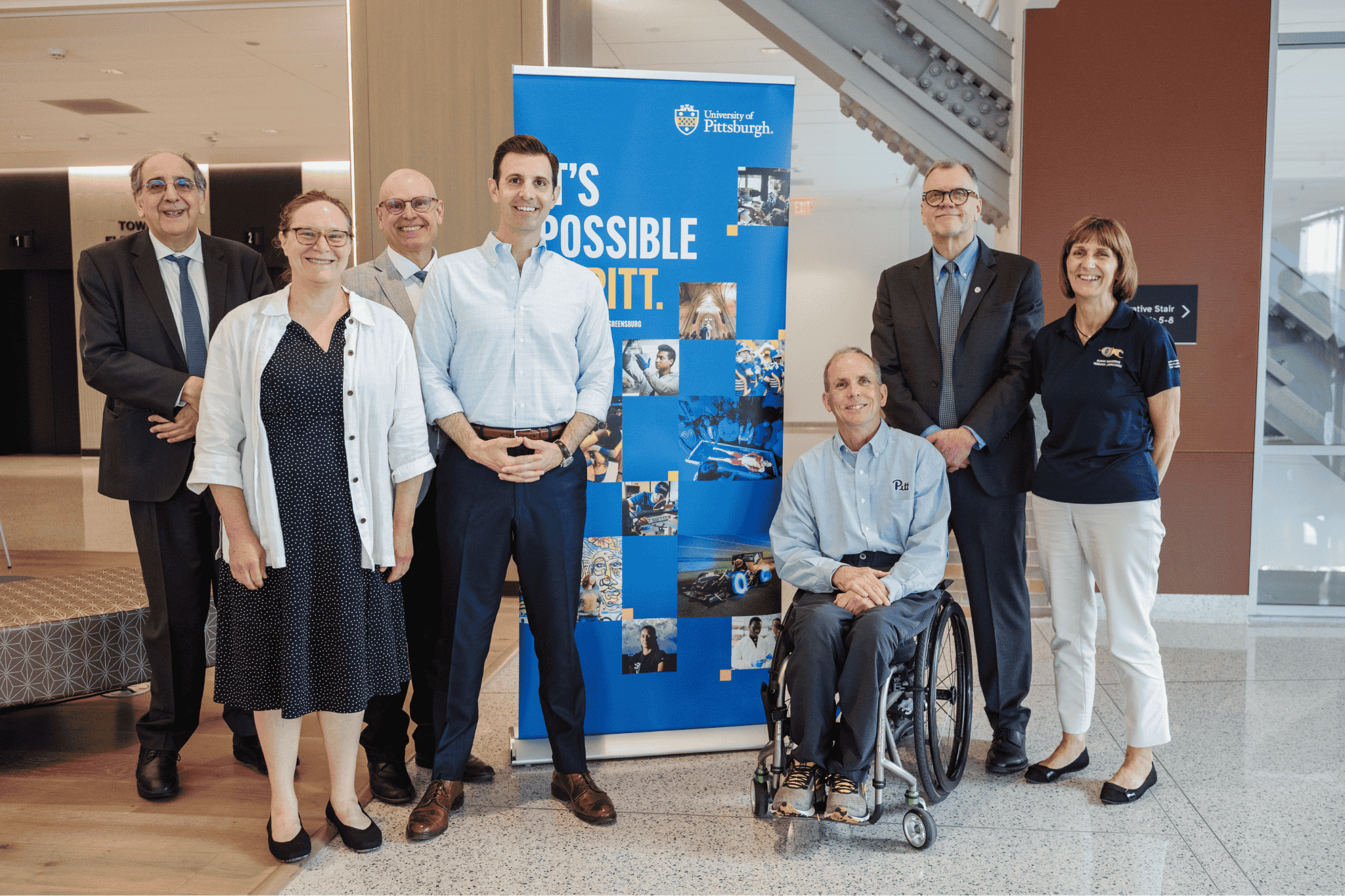 Deluzio with Pitt researchers