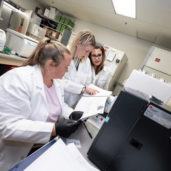 people in a lab