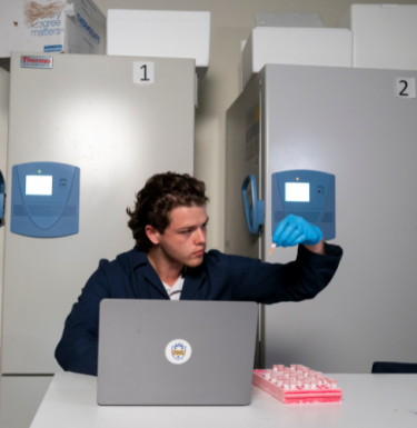 person in lab