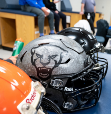 football helmets